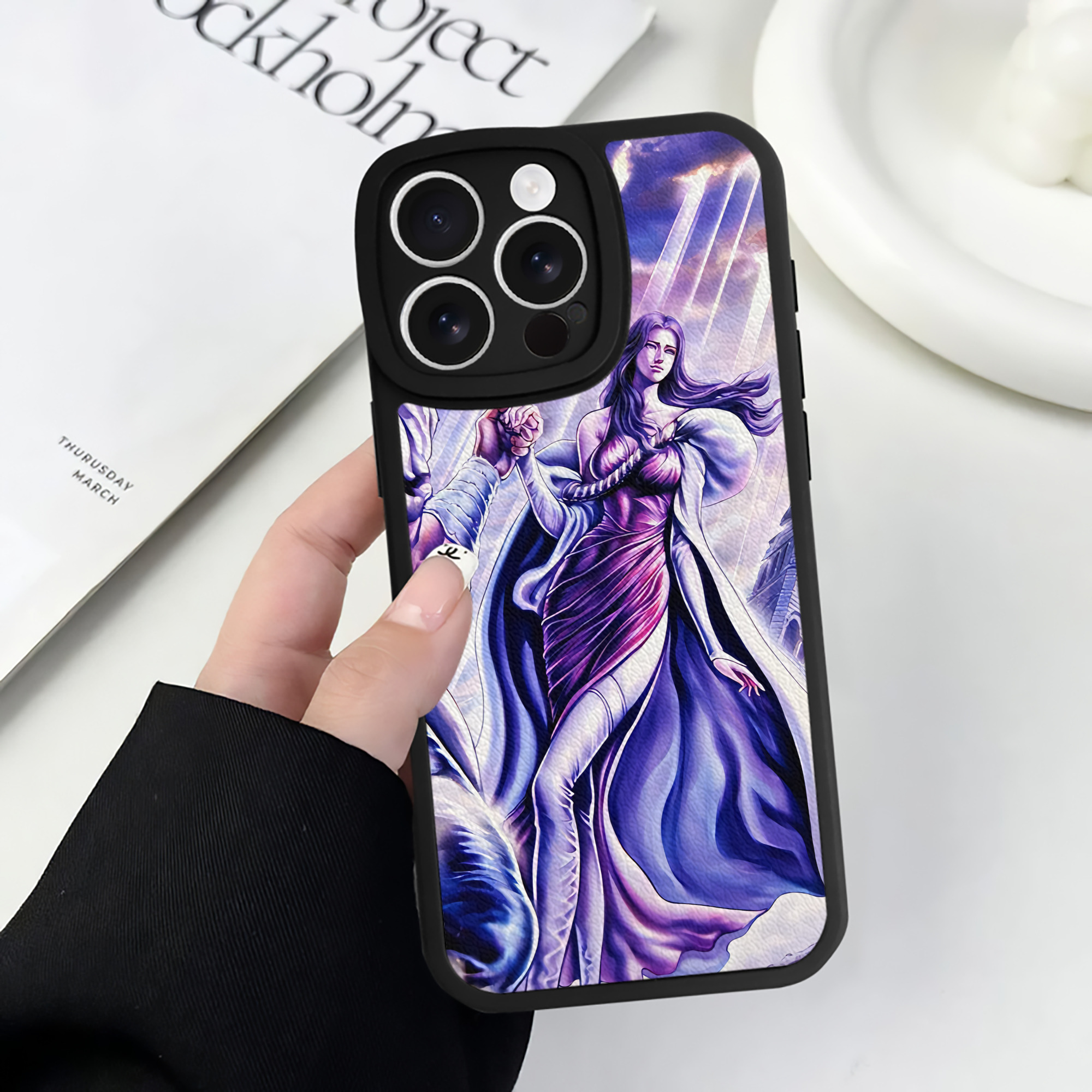 （画像用） 北斗の拳 Fist of the North Star 【iPhone 16シリーズ対応】シリコンスマホケース（レザー調） 材質：シリコン
